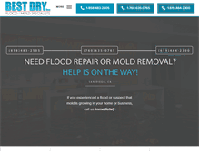 Tablet Screenshot of bestdryfloodandmold.com